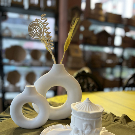 Taş tozu vazo takımı